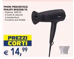 Esselunga PHON PIEGHEVOLE PHILIPS BHD308/10 offerta