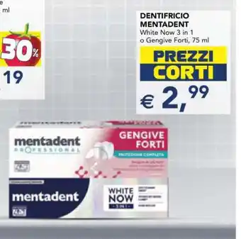 Esselunga DENTIFRICIO MENTADENT offerta
