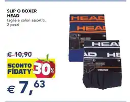 Esselunga SLIP O BOXER HEAD offerta