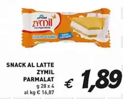 Coal Snack al latte zymil PARMALAT offerta