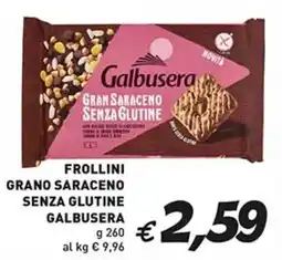 Coal Frollini grano saraceno senza glutine GALBUSERA offerta