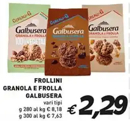 Coal Frollini granola e frolla GALBUSERA offerta