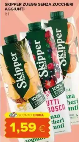 Tigre Skipper zuegg senza zuccheri aggiunti offerta