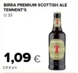 Tigre Birra premium scottish ale TENNENT'S offerta