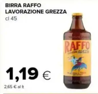 Tigre Birra raffo lavorazione grezza offerta