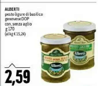 Pesto ligure di basilico genovese dop con, senza aglio