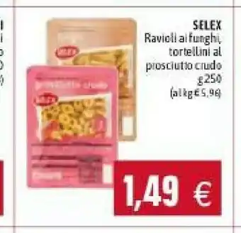 Emi Supermercati Selex ravioli ai funghi offerta