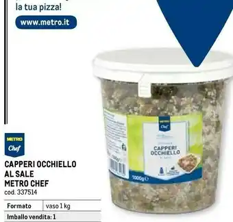 Metro Capperi occhiello al sale offerta
