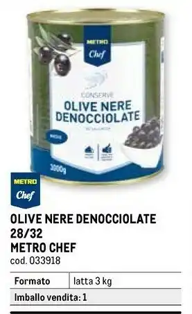 Metro Olive nere denocciolate offerta