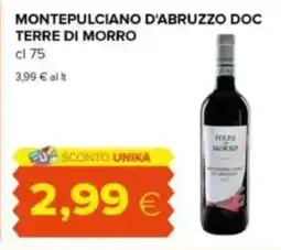 Tigre Montepulciano d'abruzzo doc terre di morro offerta