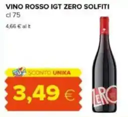 Tigre Vino rosso igt zero solfiti offerta