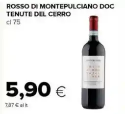 Tigre Rosso di montepulciano doc tenute del cerro offerta