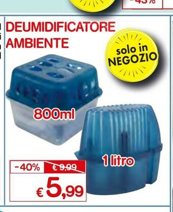 Satur Deumidificatore offerta