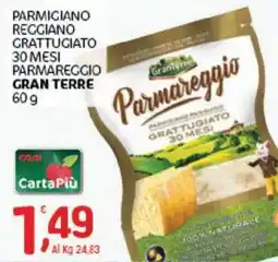 Crai Parmiciano reggiano grattugiato 30 mesi parmareggio GRAN TERRE offerta