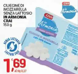 Crai Ciliegine di mozzarella senza lattosio in armonia CRAI offerta