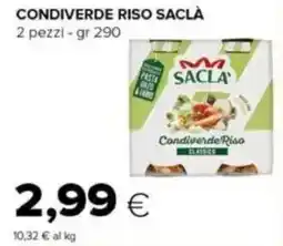 Tigre Condiverde riso SACLÀ offerta