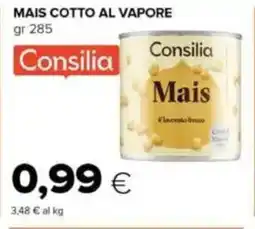 Tigre Mais cotto al vapore Consilia offerta
