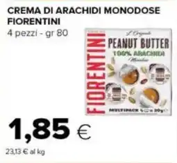 Tigre Crema di arachidi monodose FIORENTINI offerta