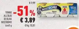 Conad Tonno all'olio di oliva NOSTROMO offerta