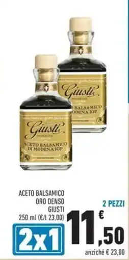 Conad Aceto balsamico oro denso giusti offerta