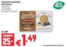 Pam Biscotti zeropiù balocco offerta