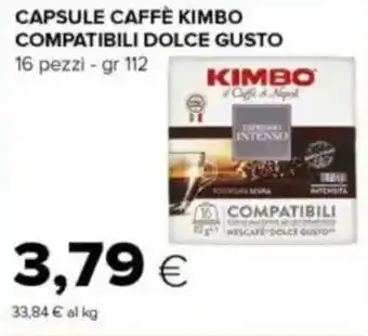 Tigre Capsule caffè kimbo compatibili dolce gusto offerta