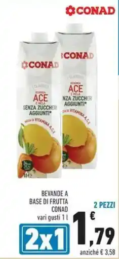 Conad Bevande a base di frutta conad offerta