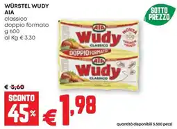 Pam Würstel Wudy AIA offerta