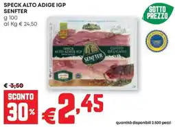 Pam Speck Alto Adige IGP Senfter offerta