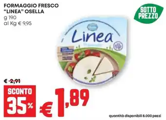 Pam Formaggio fresco "linea" osella offerta