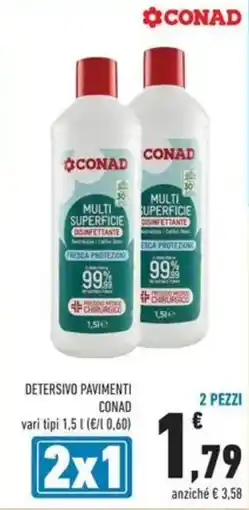 Conad Detersivo Pavimenti CONAD offerta