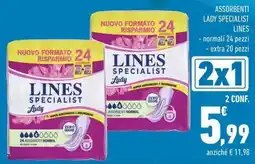 Conad Assorbenti lines specialist lines offerta
