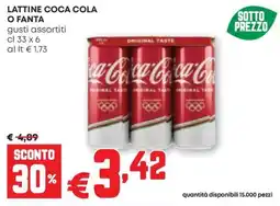 Pam Lattine coca cola o fanta offerta