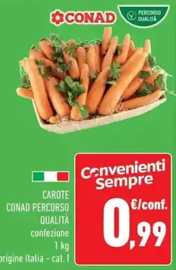 Conad Carote conad percorso qualità offerta