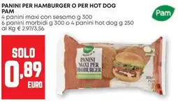 Pam Panini per hamburger o Per Hot Dog Pam offerta