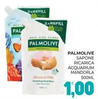 Eté Palmolive sapone ricarica acquarium mandorla offerta