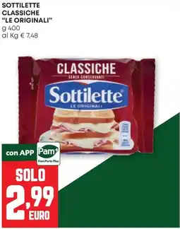 Pam Sottilette classiche le originali offerta