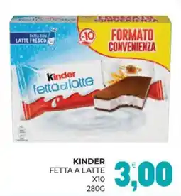 Eté Kinder fetta al latte offerta