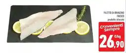 Conad Filetto di branzino fresco offerta