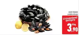 Conad Cozze fresche prodotto allevato offerta