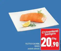 Conad Filetto di salmone fresco offerta