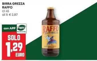 Pam Birra Grezza Raffo offerta