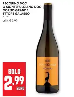 Pam Pecorino doc o montepulciano doc corno grande ettore galasso offerta