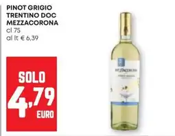 Pam Pinot grigio trentino doc mezzacorona offerta