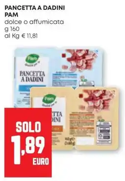 Pam Pancetta a dadini Pam offerta