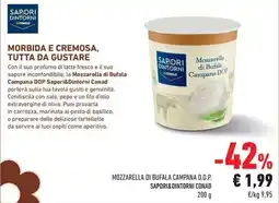 Conad Mozzarella di bufala campana d.o.p. sapori&dintorni conad offerta
