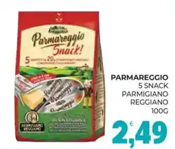 Eté Parmareggio 5 Snack Parmigiano Reggiano offerta
