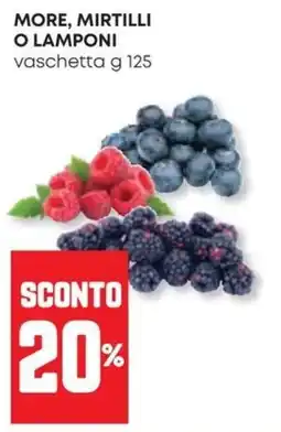 Pam More, mirtilli o lamponi offerta
