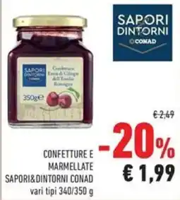 Conad Confetture e marmellate sapori&dintorni conad offerta