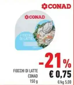Conad Fiocchi di latte conad offerta